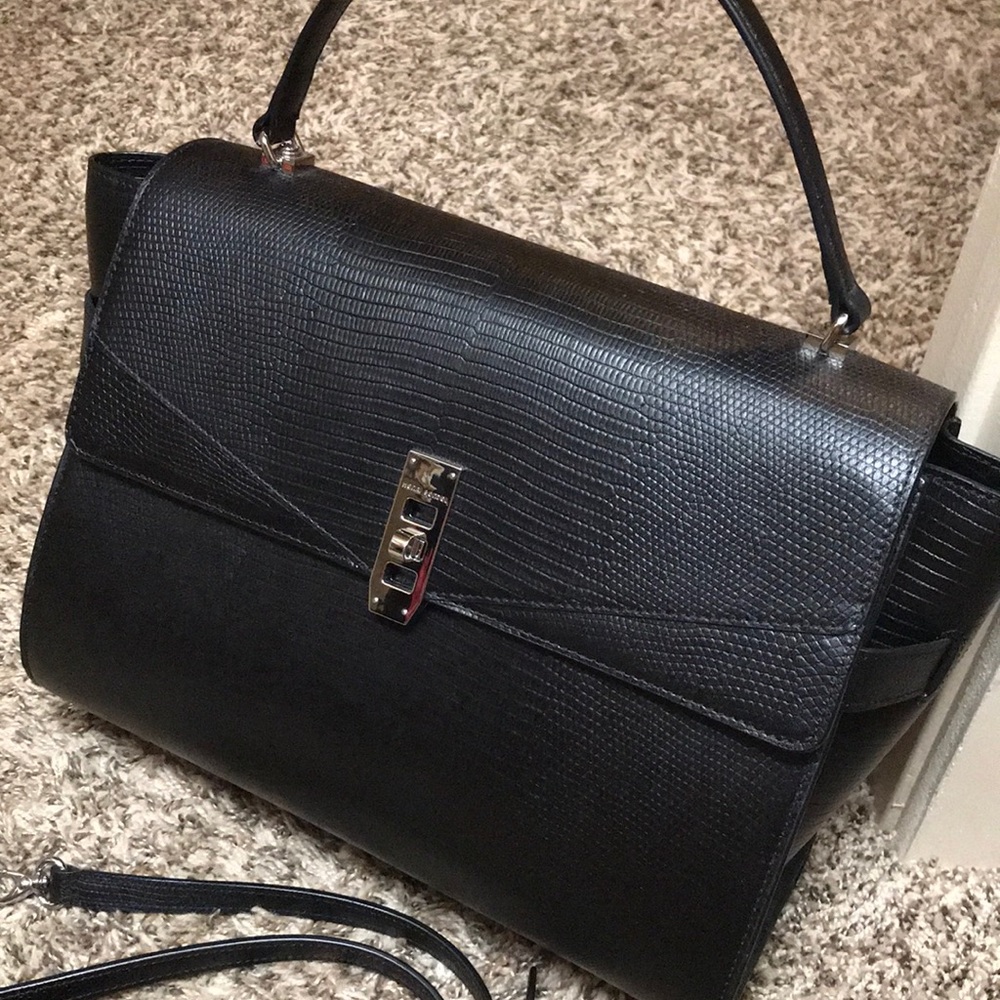 Henri bendel uptown lizard satchel